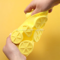 Plateau de glaçons à ananas en silicone avec des pailles